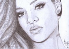 236x167 Best Unique Drawings Images Drawings, Art Drawings, Draw - Rihanna Drawing Step By Step