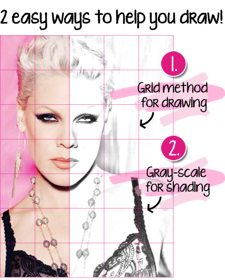 453x564 draw famous faces how to draw your favorite celebrity quick - Rihanna Drawing Step By Step