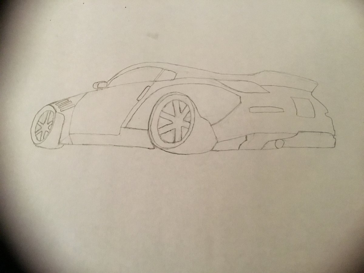 1200x900 Rocket Bunny With Rims - Rims Drawing