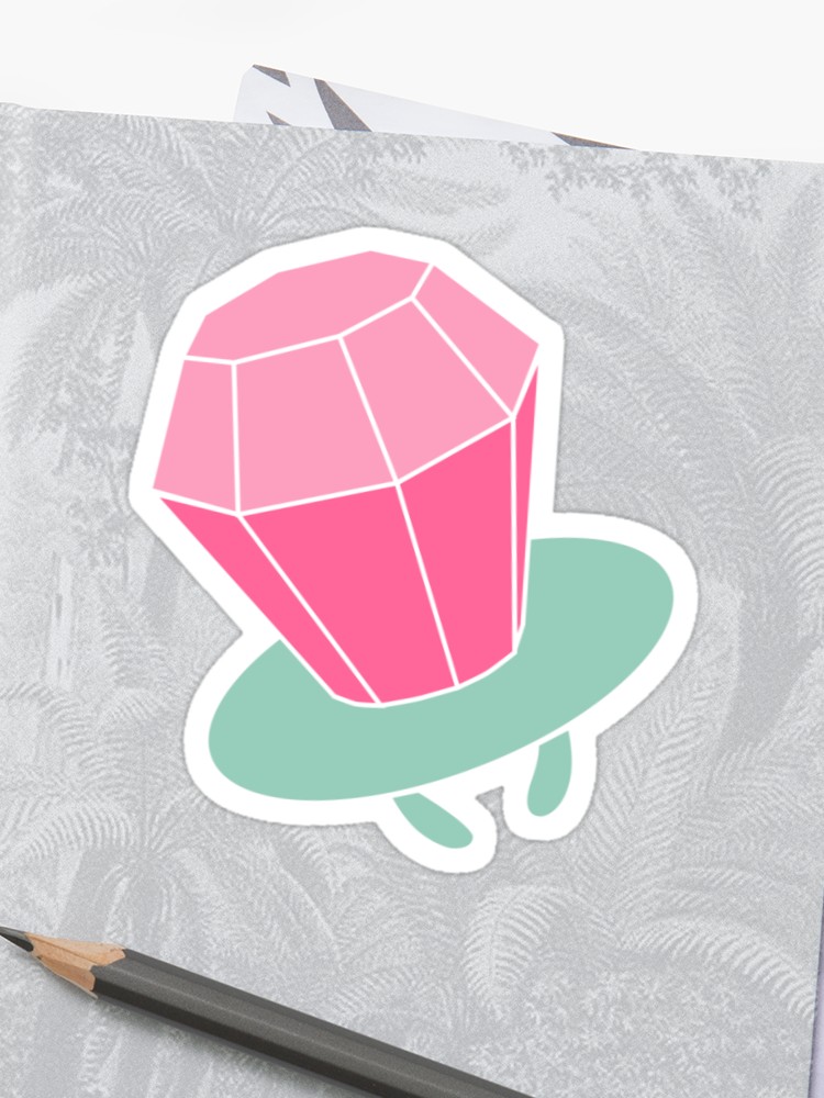 750x1000 Pink Ring Pop Sticker - Ring Pop Drawing