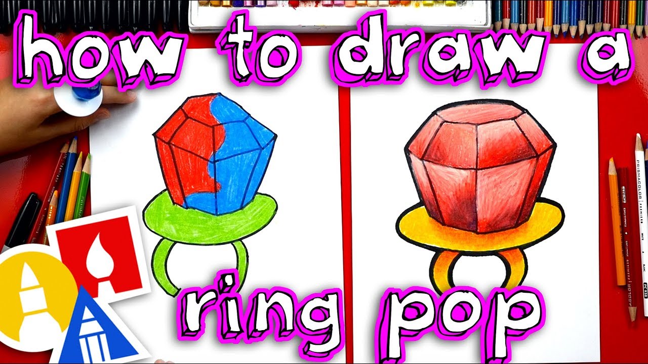1280x720 How To Draw A Ring Pop - Ring Pop Drawing
