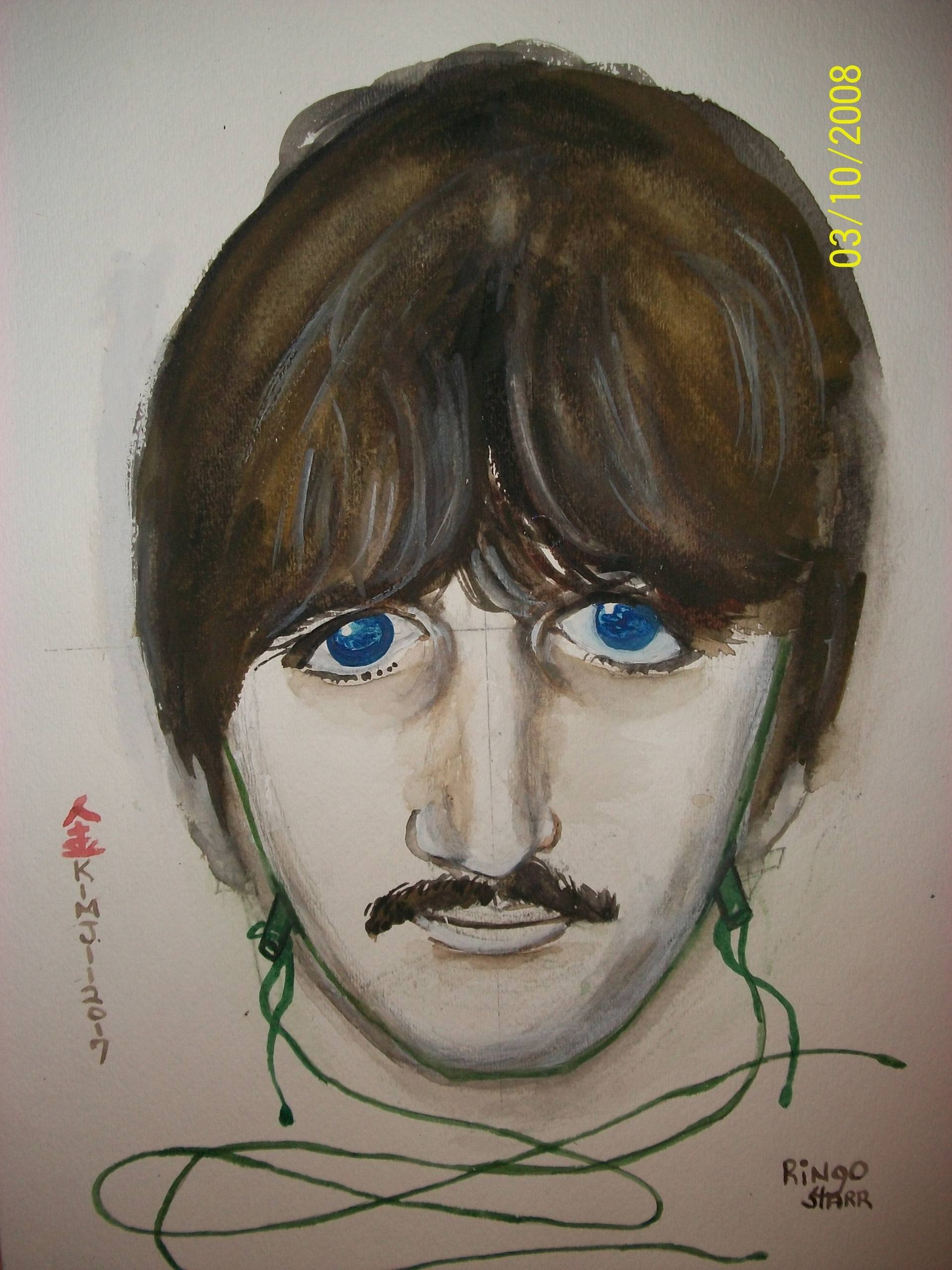 1920x2560 ringo starr painting - Ringo Starr Drawing