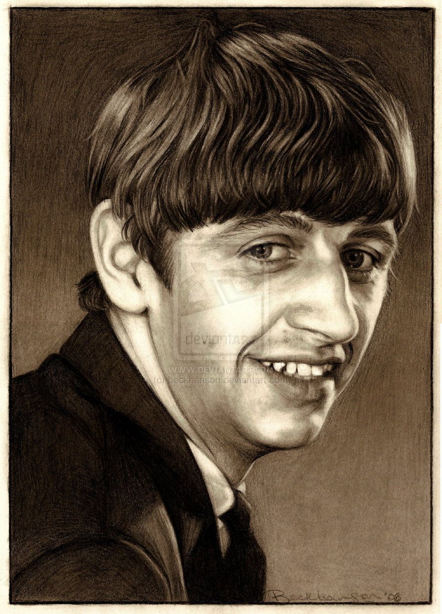 900x1250 don't pass me - Ringo Starr Drawing