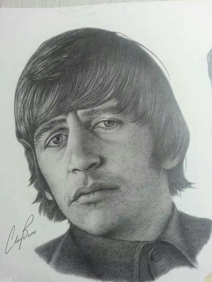 720x960 life like drawings ringo in beatles art, rock artists, art - Ringo Starr Drawing