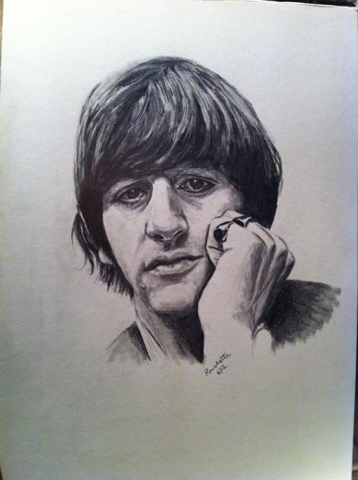 522x700 portrait of ringo starr - Ringo Starr Drawing