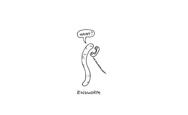 650x400 Ringworm Darren's Drawings Drawings, Artwork, Art - Ringworm Drawing