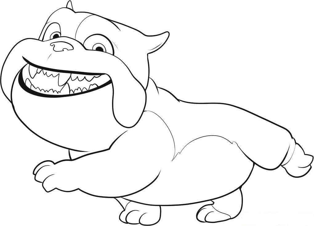 1020x735 drawing coloring for child rio dog coloring movie - Rio Drawing