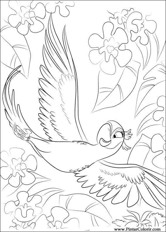 567x794 drawings to paint colour river - Rio Drawing