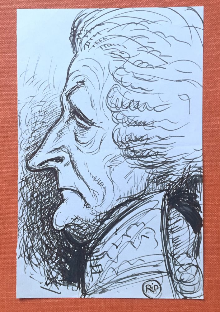 707x1000 album of caricatures, cartoons, drawings, etc - Rip Drawings