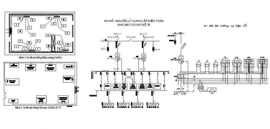 870x418 electrical layout plan, installation and riser diagram details dwg - Riser Drawing