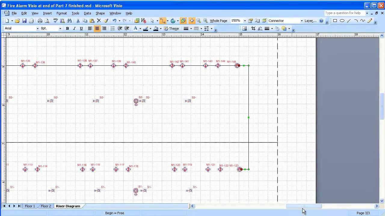 1280x720 visio electrical systems drawing part - Riser Drawing