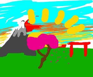 300x250 Japan Land Of The Rising Sun Drawing - Rising Sun Drawing