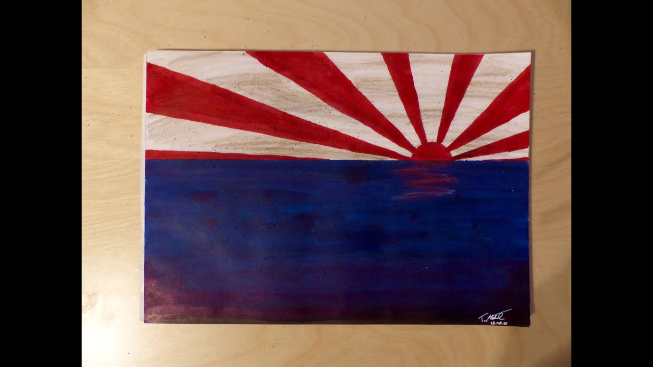 1280x720 Rising Sun - Rising Sun Drawing