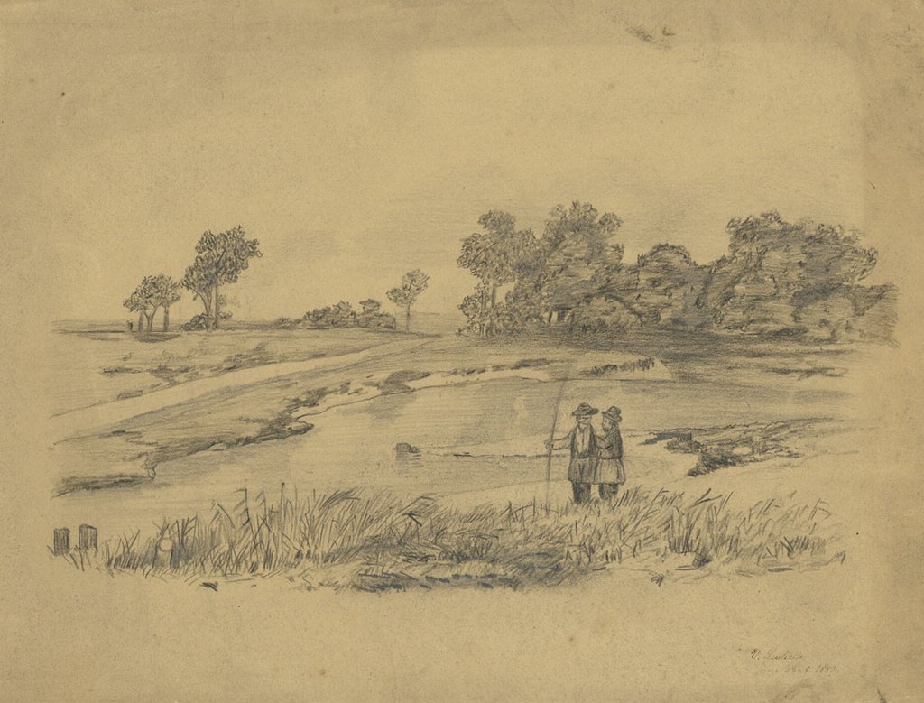 1024x779 v leuliette, swiss river bank - River Bank Drawing