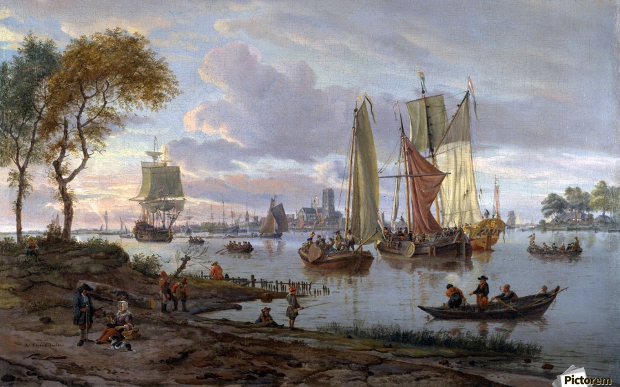 900x562 Boat In River Drawing - River Boat Drawing