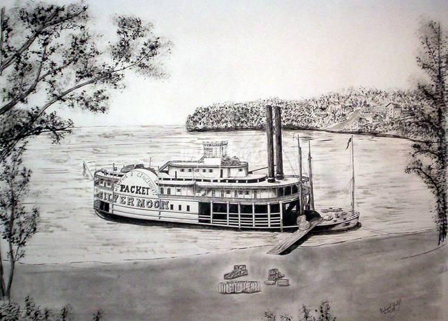 650x465 Riverboat Silvermoon - River Boat Drawing