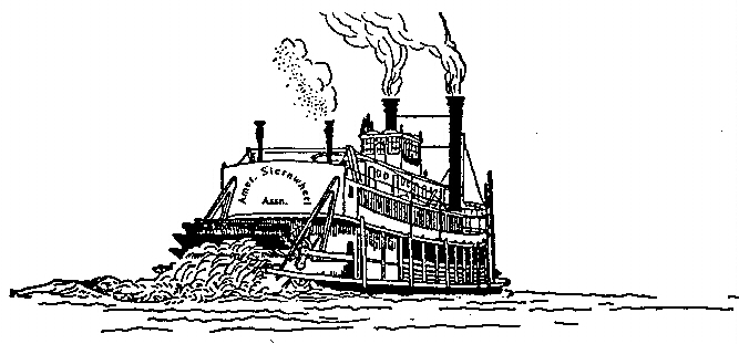 667x311 american sternwheel association - River Boat Drawing