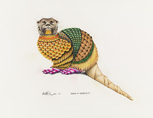 300x232 river otters drawings fine art america - River Otter Drawing