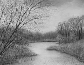 286x223 Image Result For Landscape River Pencil Drawing Trees - River Pencil Drawing