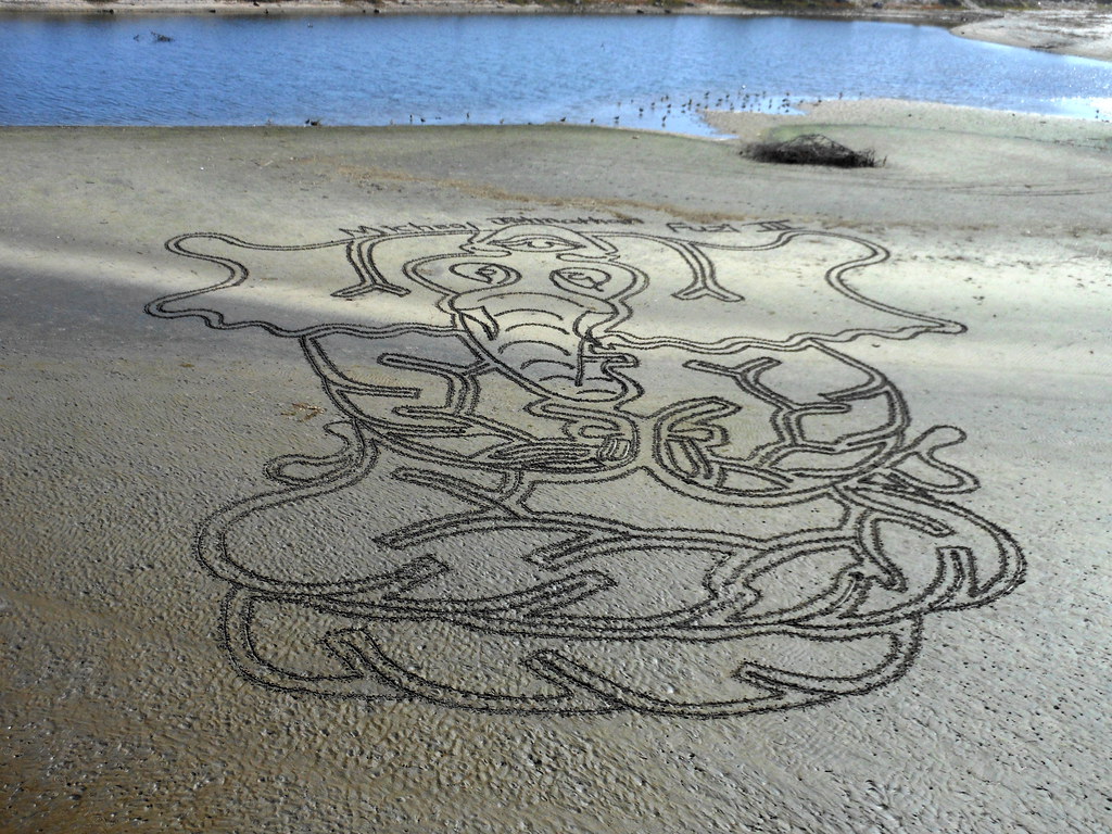 1024x768 the world's best photos of drawing and fuzi - Riverbed Drawing