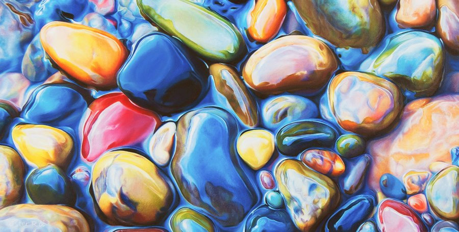 900x456 uniquespiration artist ester roi and her breathtaking colorful - Riverbed Drawing