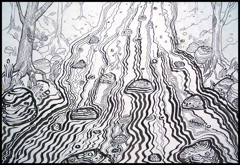 800x549 martin boyle portrait of the artist as a young mannequin dry - Riverbed Drawing