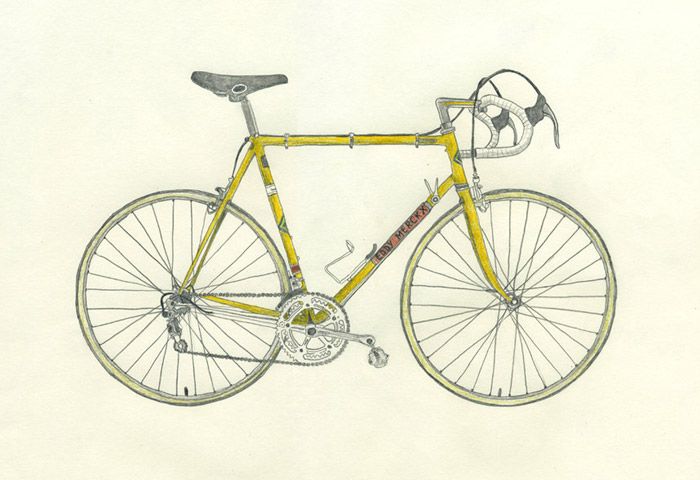700x480 Lisa Congdon On The Great Discontent - Road Bike Drawing