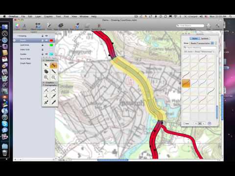 480x360 drawing road curves and junctions with ortelius map illustration - Road Map Drawing