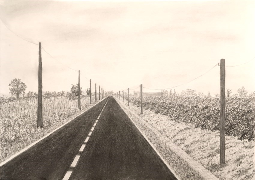 850x600 How To Draw In Linear And Atmospheric Perspective - Road Perspective Drawing
