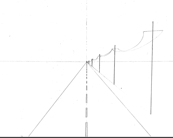 562x450 bridge and road perspective drawings - Road Perspective Drawing