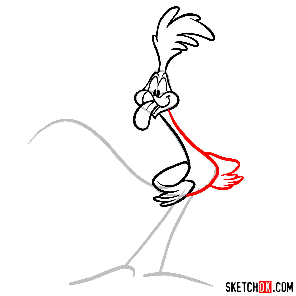 1200x1200 how to draw the road runner - Road Runner Cartoon Drawing