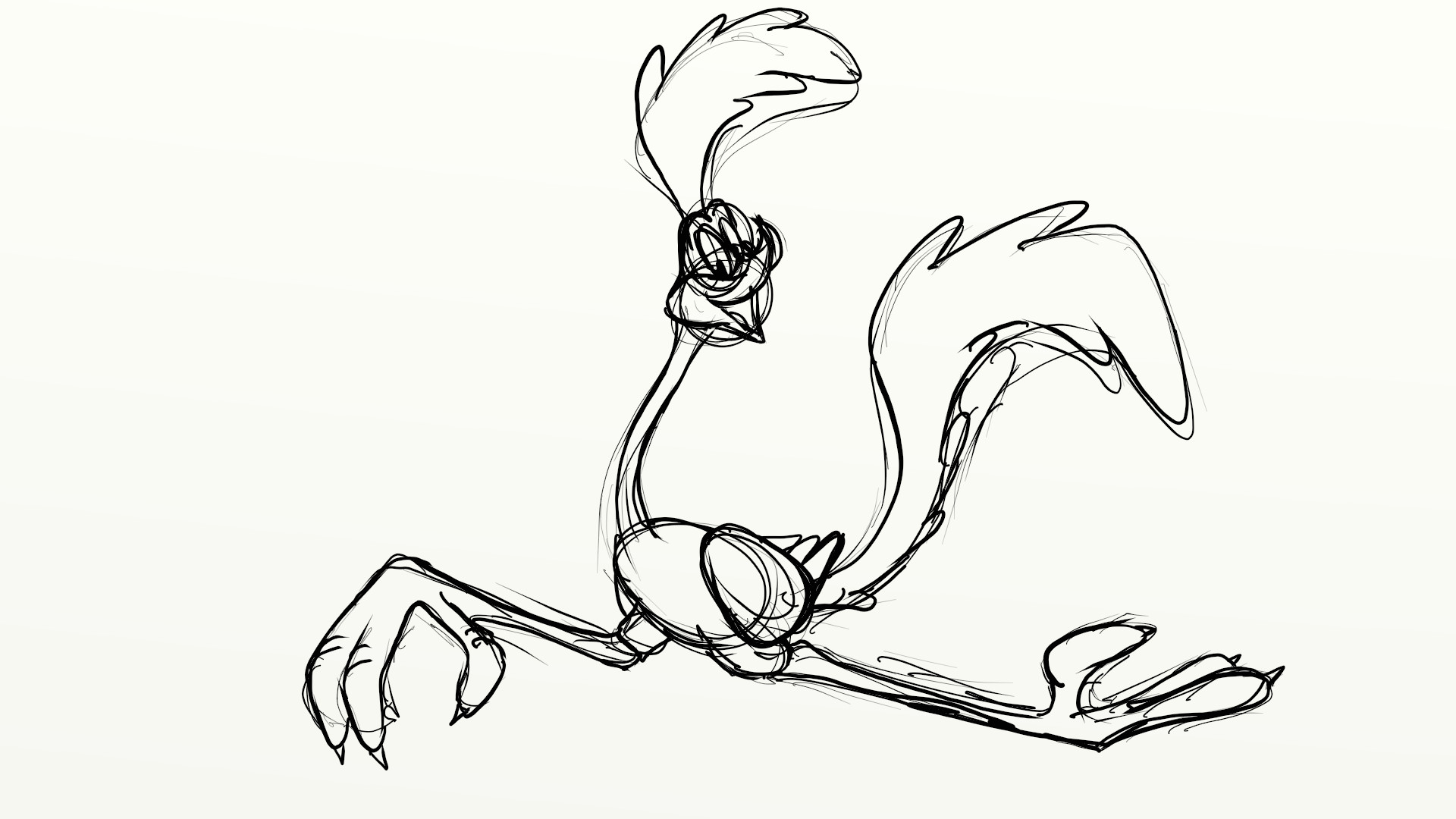 1920x1080 Artstation - Road Runner Cartoon Drawing