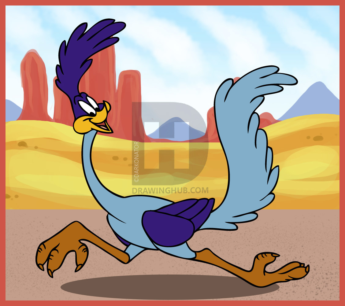 How To Draw Road Runner Step 6 Cartoon Coloring Pages - vrogue.co