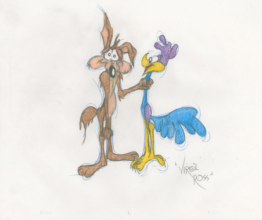 900x754 Road Runner Wile E Coyote Drawing - Roadrunner Drawing