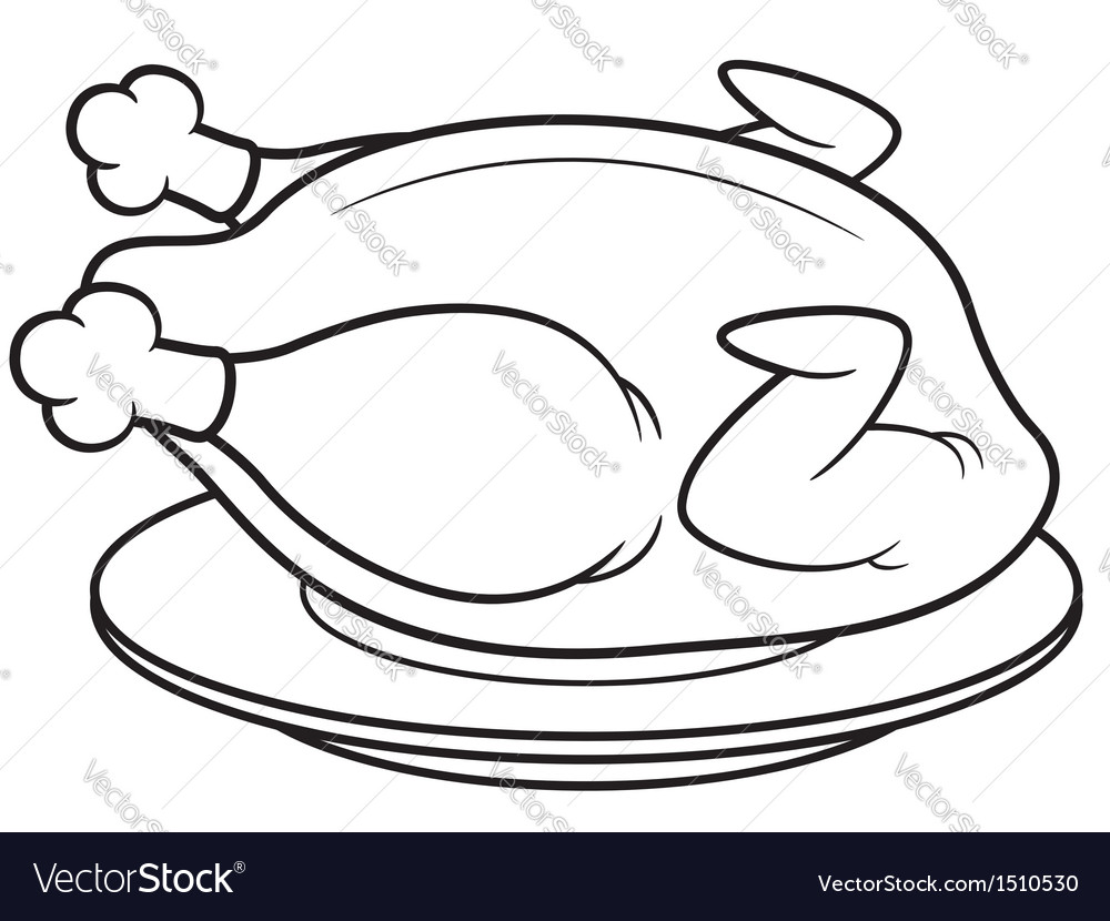1000x830 Roast Chicken Clipart Great Free Clipart, Silhouette, Coloring - Roasted Chicken Drawing