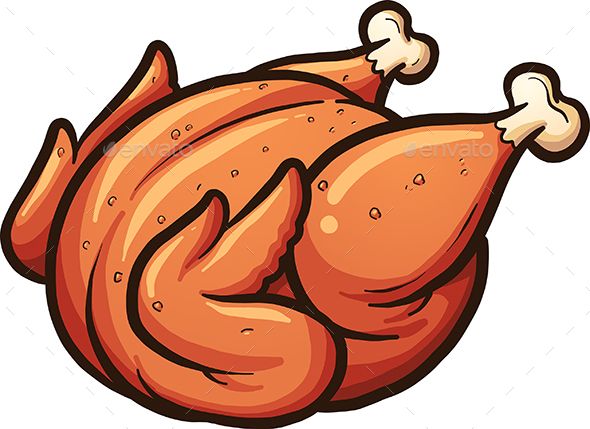 590x429 Roasted Chicken - Roasted Chicken Drawing