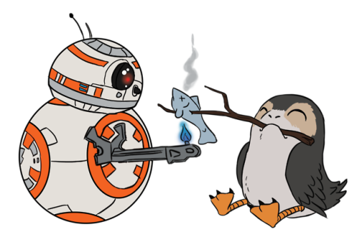 500x332 Collection Of Free Porg Drawing Roasted Download On Ui Ex - Roasted Drawing