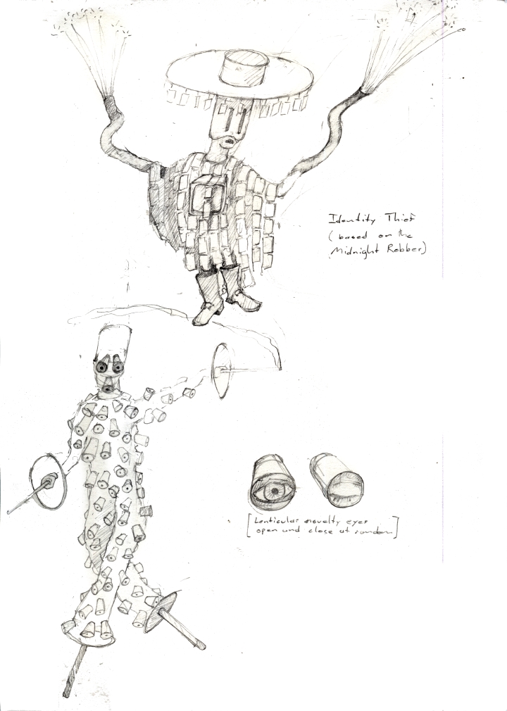 720x1010 Drawing From The Mas A Trindidad Sketchbook - Robber Drawing