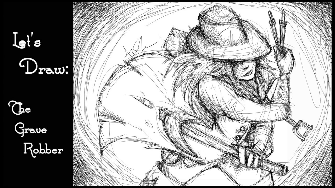 1280x720 Let's Draw! The Grave Robber - Robber Drawing
