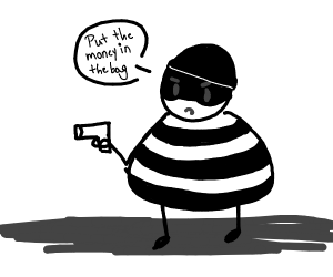 300x250 Fat Robber Drawing - Robber Drawing