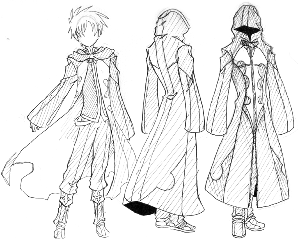 600x483 drawing a robe - Robe Drawing