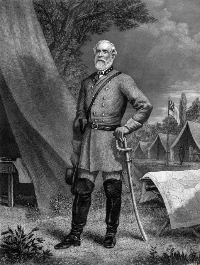 682x900 General Robert E Lee Drawing - Robert E Lee Drawing
