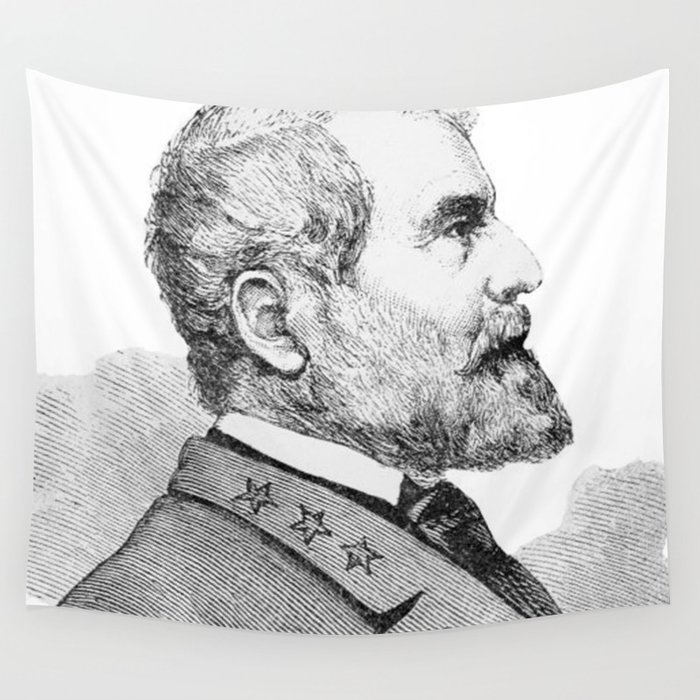 700x700 robert e lee portrait illustration wall tapestry - Robert E Lee Drawing