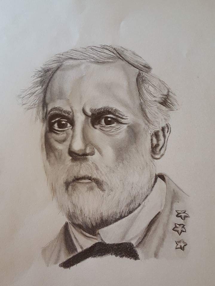 720x960 Robert E Lee For My Vet Father - Robert E Lee Drawing