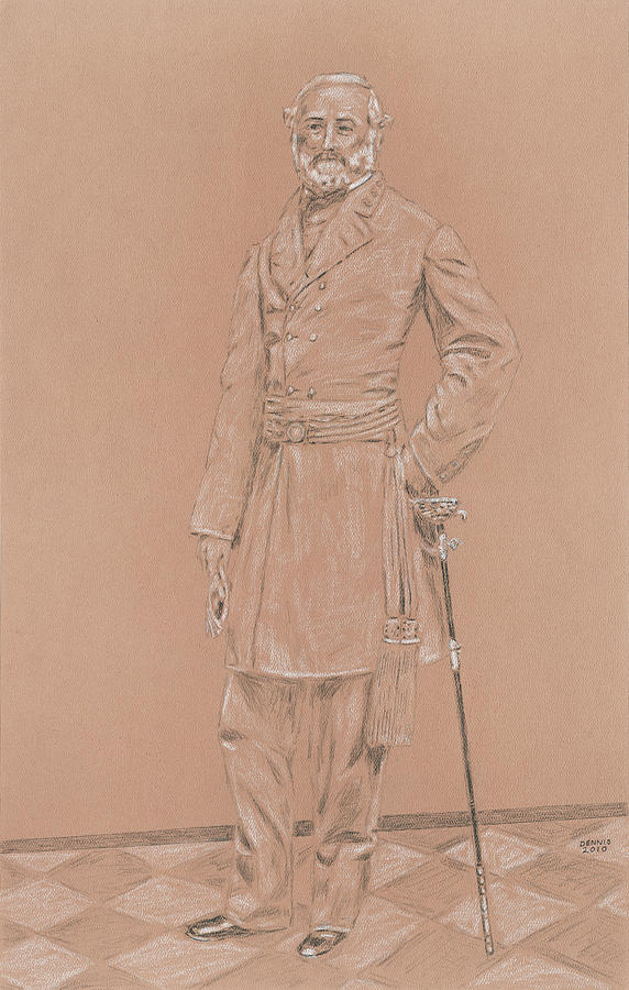 572x900 Robert E Lee Drawing - Robert E Lee Drawing