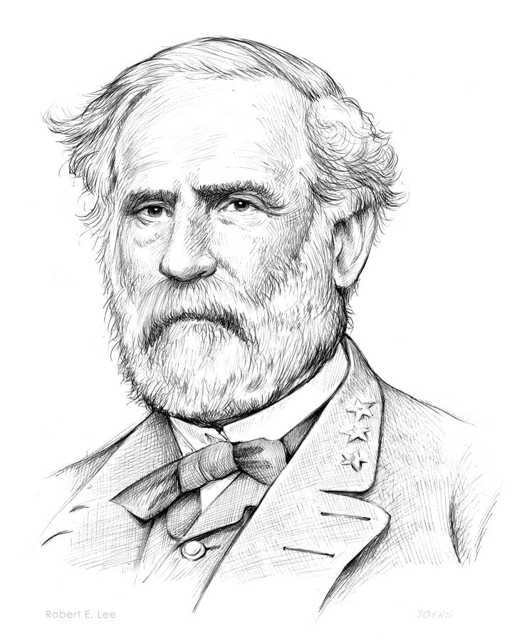 719x900 Robert E Lee Drawing - Robert E Lee Drawing