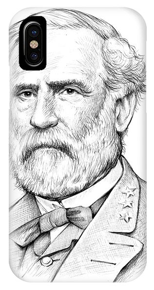 316x592 Robert E Lee Iphone X Case For Sale - Robert E Lee Drawing