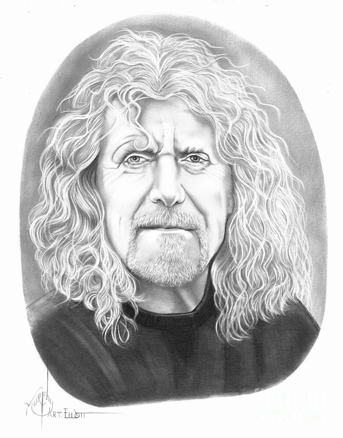 705x900 Robert Plant Drawing - Robert Plant Drawing