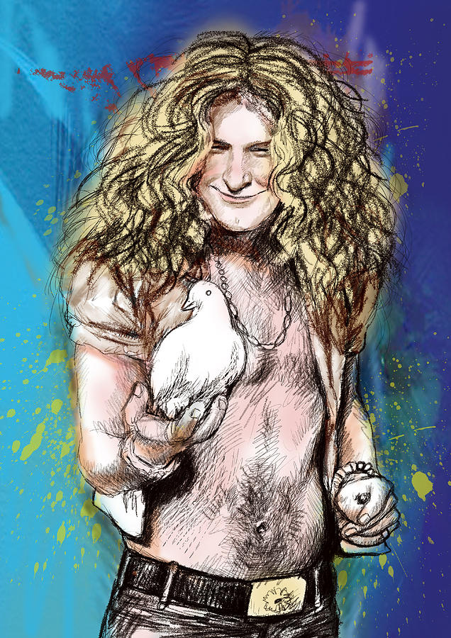 636x900 Robert Plant Drawings Fine Art America - Robert Plant Drawing