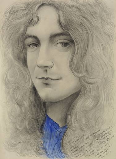375x516 robert plant led zeppelin drawing - Robert Plant Drawing